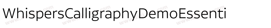 WhispersCalligraphyDemoEssentialBold-8AMZ字体转换