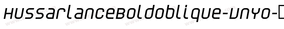 HussarlanceBoldoblique-VnY0字体转换