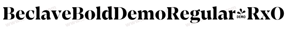 BeclaveBoldDemoRegular-RxOE字体转换
