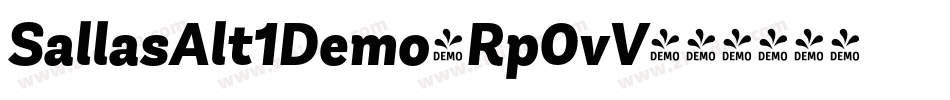 SallasAlt1Demo-Rp0vV字体转换 SallasAlt1Demo-Rp0vV字体转换