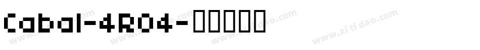 Cabal-4R04字体转换