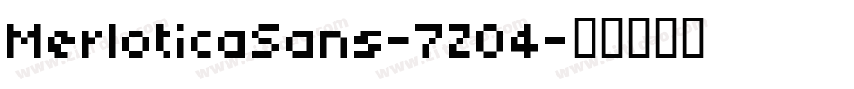 MerloticaSans-7Z04字体转换