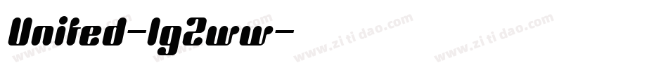 United-lgZww字体转换