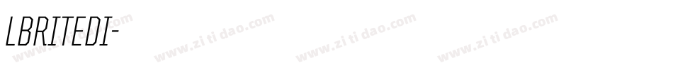 LBRITEDI字体转换