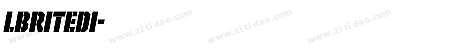 LBRITEDI字体转换