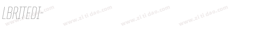LBRITEDI字体转换