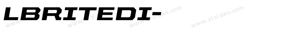 LBRITEDI字体转换