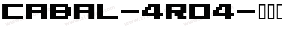 Cabal-4R04字体转换