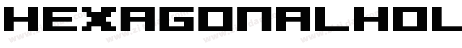 HexagonalHollowInverse-WG09字体转换