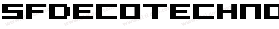 SfDecotechno-4y04字体转换