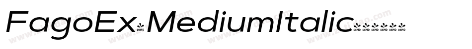 FagoEx-MediumItalic字体转换