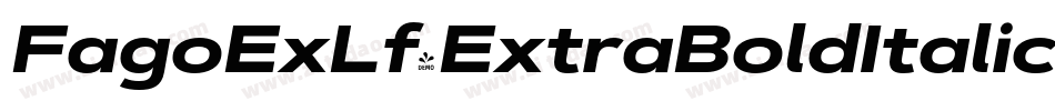 FagoExLf-ExtraBoldItalic字体转换
