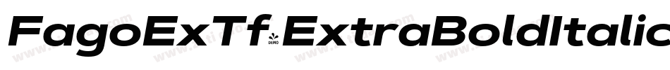 FagoExTf-ExtraBoldItalicCaps字体转换