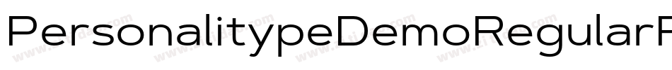 PersonalitypeDemoRegularRegular-ExRr字体转换