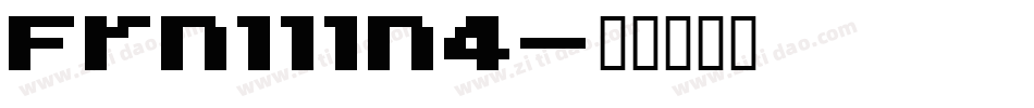 Frn111n4字体转换