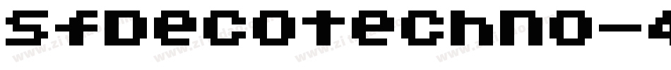 SfDecotechno-4y04字体转换