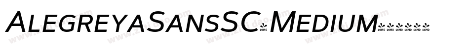 AlegreyaSansSC-Medium字体转换