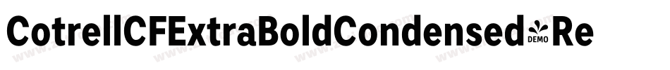 CotrellCFExtraBoldCondensed-Regular字体转换