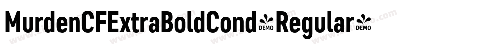 MurdenCFExtraBoldCond-Regular字体转换