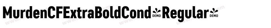 MurdenCFExtraBoldCond-Regular字体转换