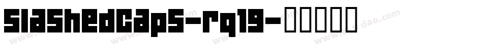 SlashedCaps-rq19字体转换