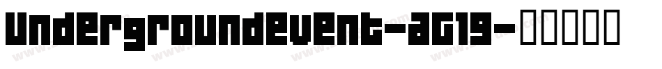 Undergroundevent-aG19字体转换