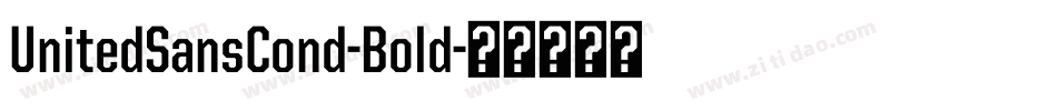 UnitedSansCond-Bold字体转换