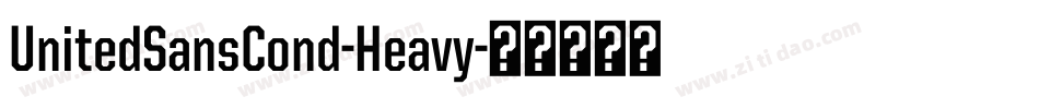 UnitedSansCond-Heavy字体转换