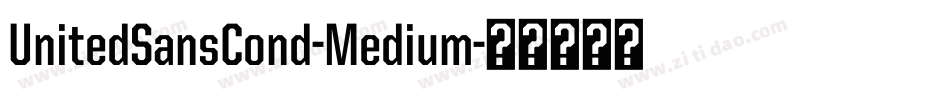 UnitedSansCond-Medium字体转换