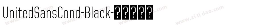 UnitedSansCond-Black字体转换
