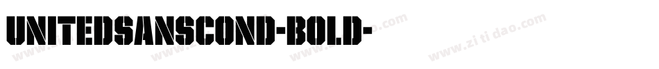 UnitedSansCond-Bold字体转换