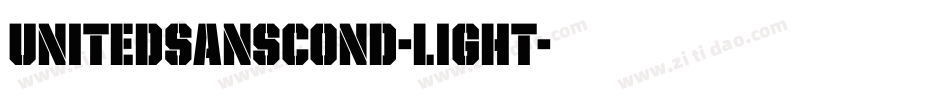 UnitedSansCond-Light字体转换