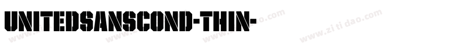 UnitedSansCond-Thin字体转换