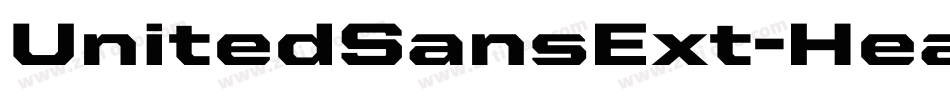 UnitedSansExt-Heavy字体转换