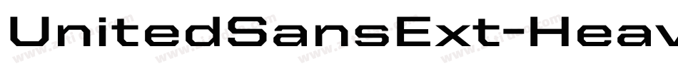 UnitedSansExt-Heavy字体转换