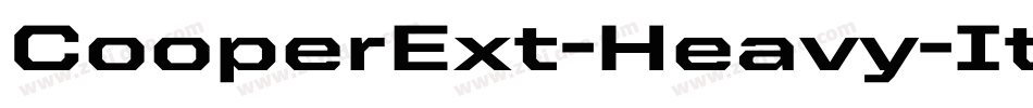 CooperExt-Heavy-Italic字体转换