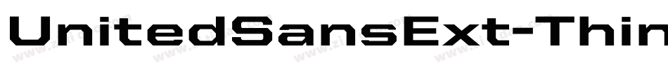 UnitedSansExt-Thin字体转换
