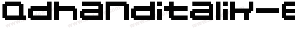 Qdhanditalik-8P20字体转换