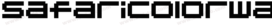 Safaricolorway-8x20字体转换