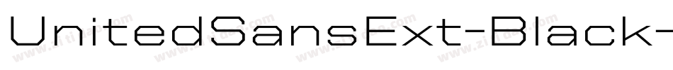 UnitedSansExt-Black字体转换