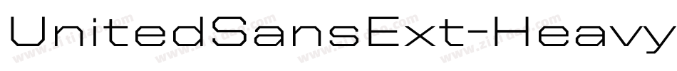 UnitedSansExt-Heavy字体转换
