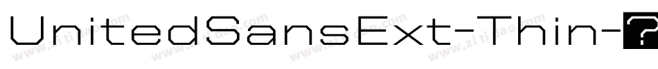 UnitedSansExt-Thin字体转换