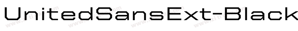 UnitedSansExt-Black字体转换