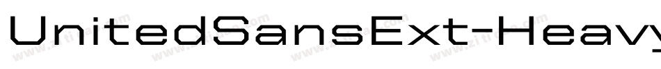 UnitedSansExt-Heavy字体转换