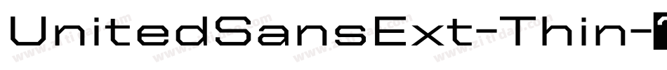 UnitedSansExt-Thin字体转换