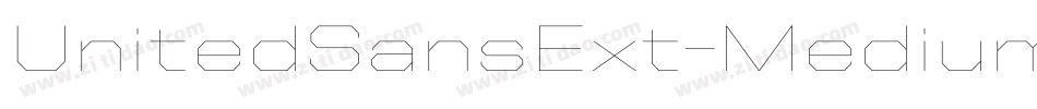 UnitedSansExt-Medium字体转换