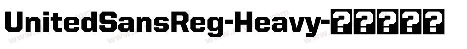 UnitedSansReg-Heavy字体转换
