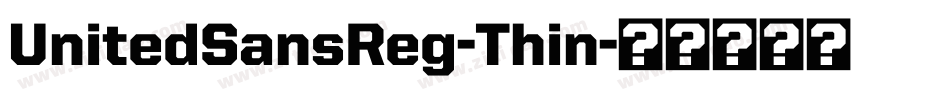 UnitedSansReg-Thin字体转换