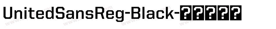 UnitedSansReg-Black字体转换