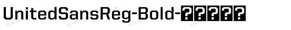 UnitedSansReg-Bold字体转换